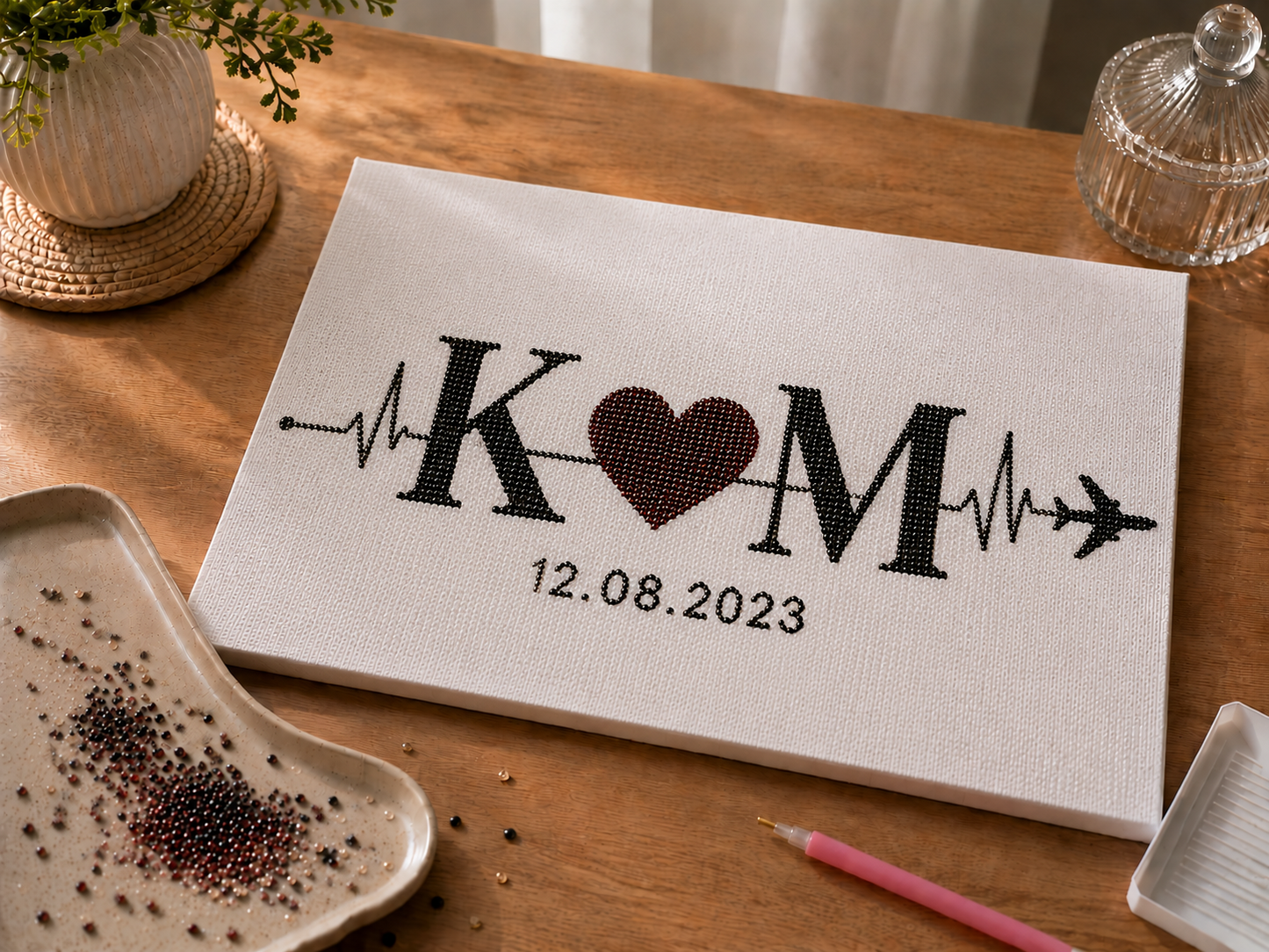 Obraz na płótnie personalizowany do wysadzania diamentami 20×30 cm