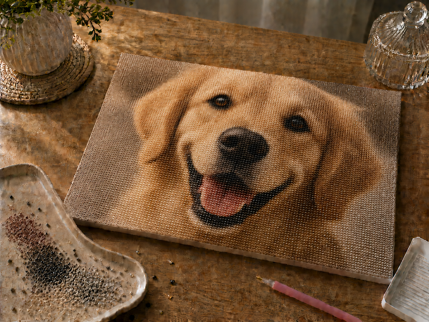 Obraz na płótnie personalizowany do wysadzania diamentami 20×30 cm