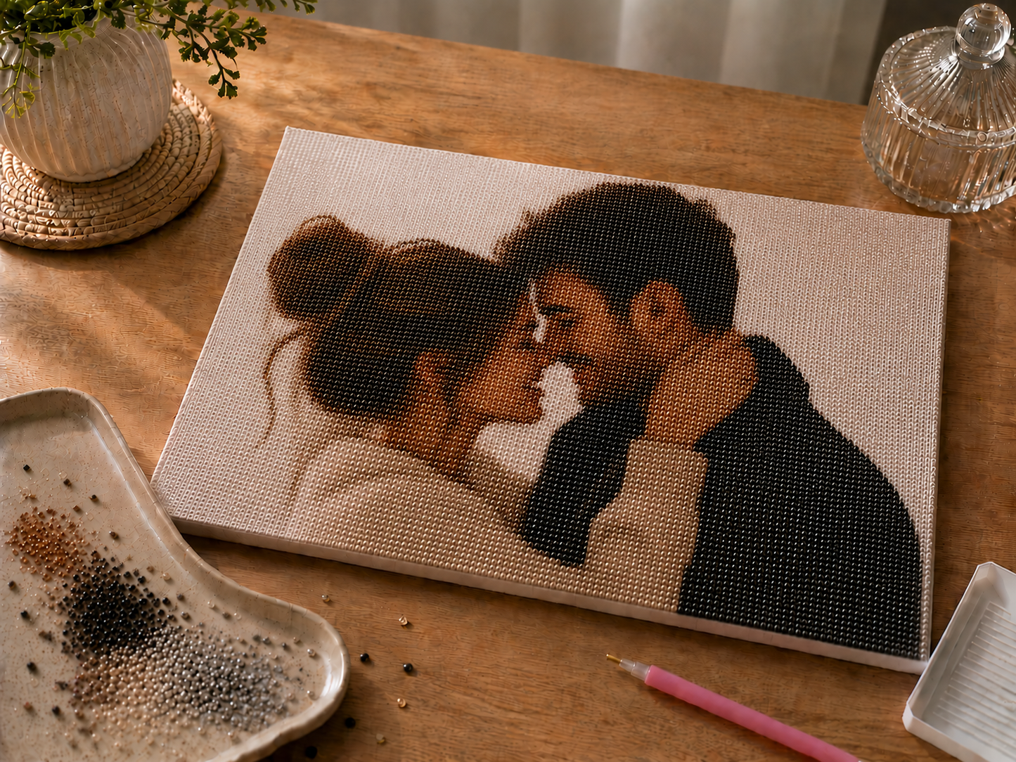 Obraz na płótnie personalizowany do wysadzania diamentami 20×30 cm