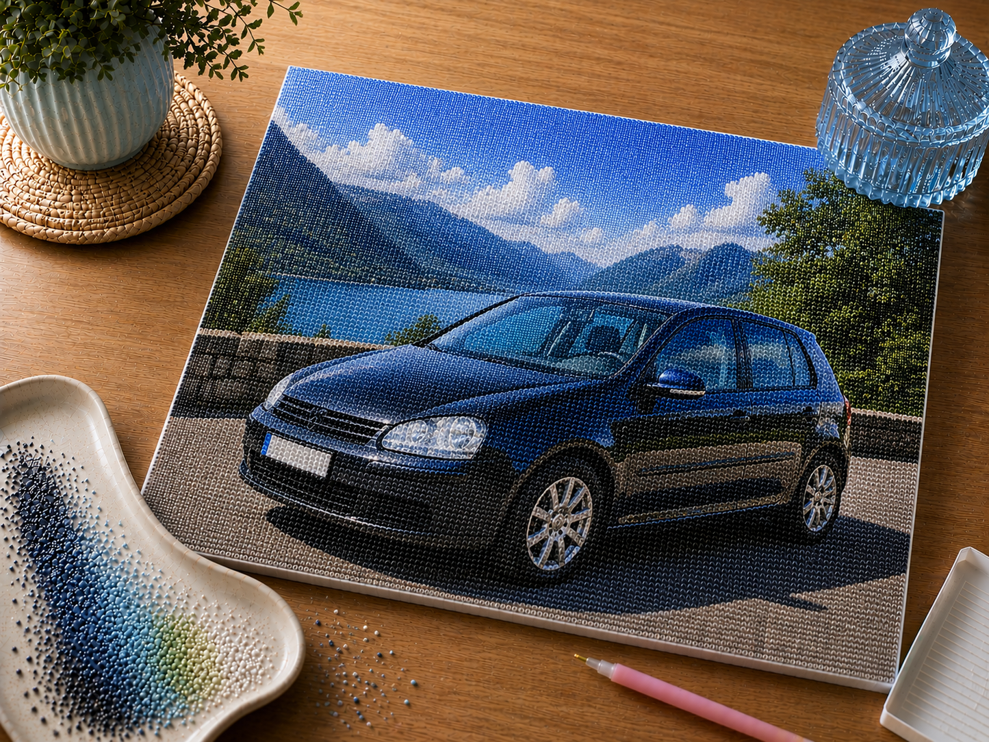 Obraz na płótnie personalizowany do wysadzania diamentami 20×30 cm