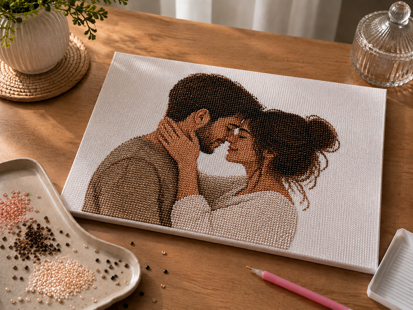 Obraz na płótnie personalizowany do wysadzania diamentami 20×30 cm